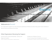 Tablet Screenshot of encorequincy.com